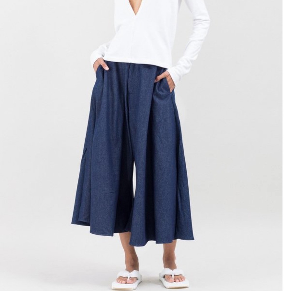 BNWT - Toit Volant Rafale Palazzo Pants - Denim